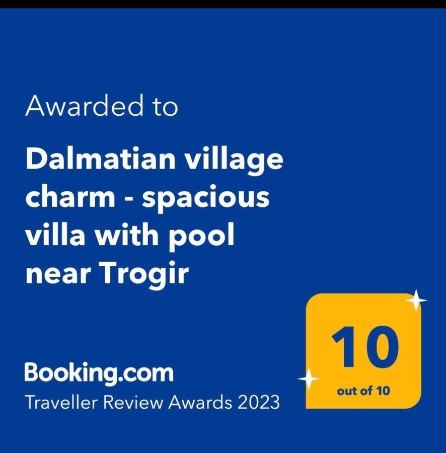 Dalmatian Village Charm - Spacious Villa With Pool Near Trogir Primorski Dolac ภายนอก รูปภาพ